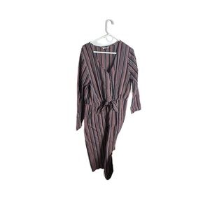 Universal Thread Striped Jumpsuit - Blue and Pink
